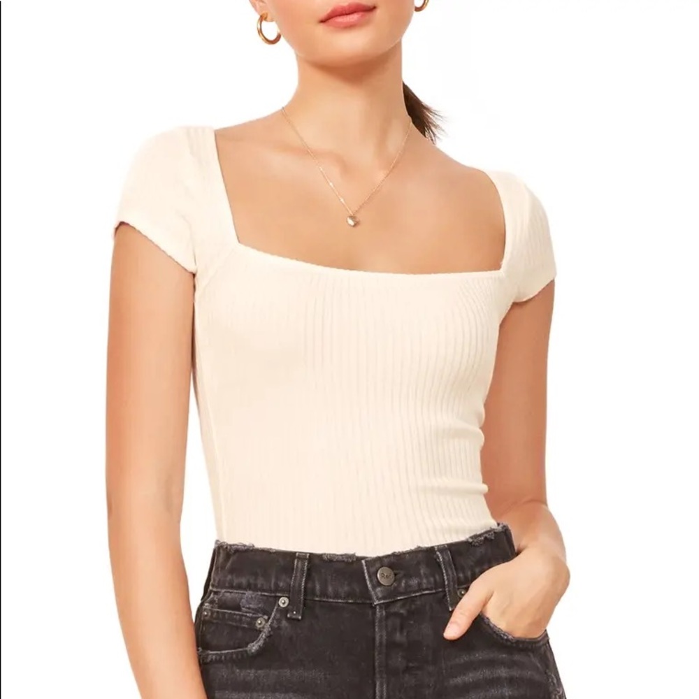 Reformation Bardot top